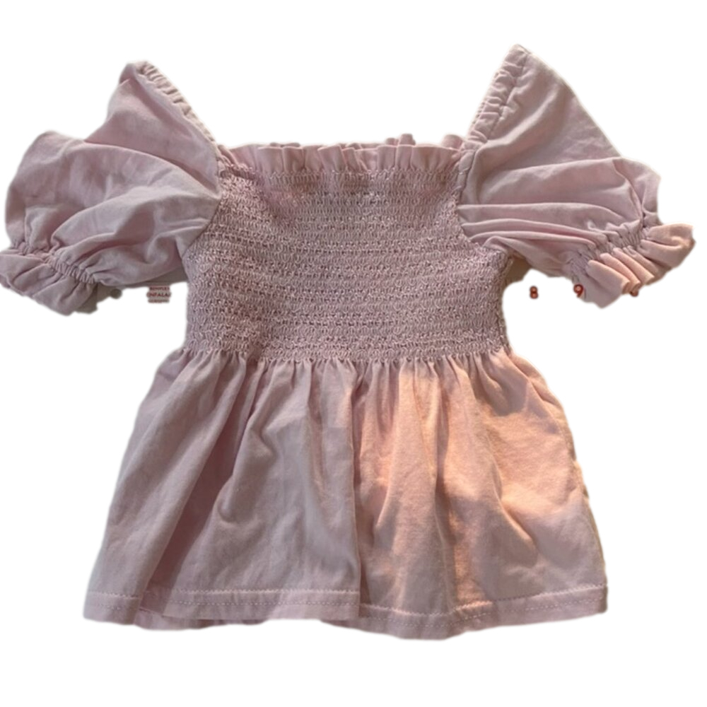 Polo Ralph Lauren Little Girl's Smocked Cotton Jersey Top 4/4T🎀